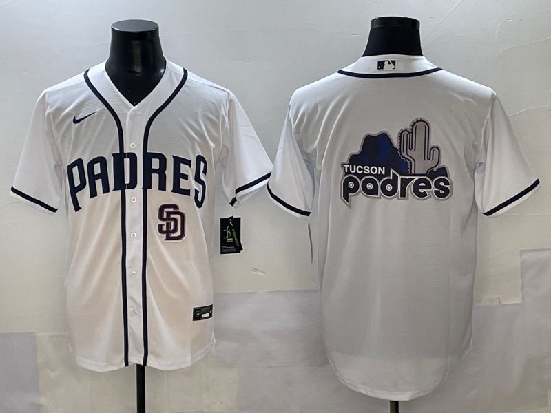 Men 2025 San Diego Padres Blank White Game Nike MLB Jersey style 16->san diego padres->MLB Jersey